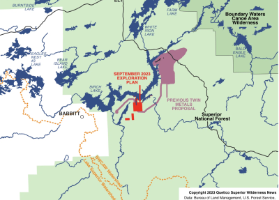 map of proposed mining