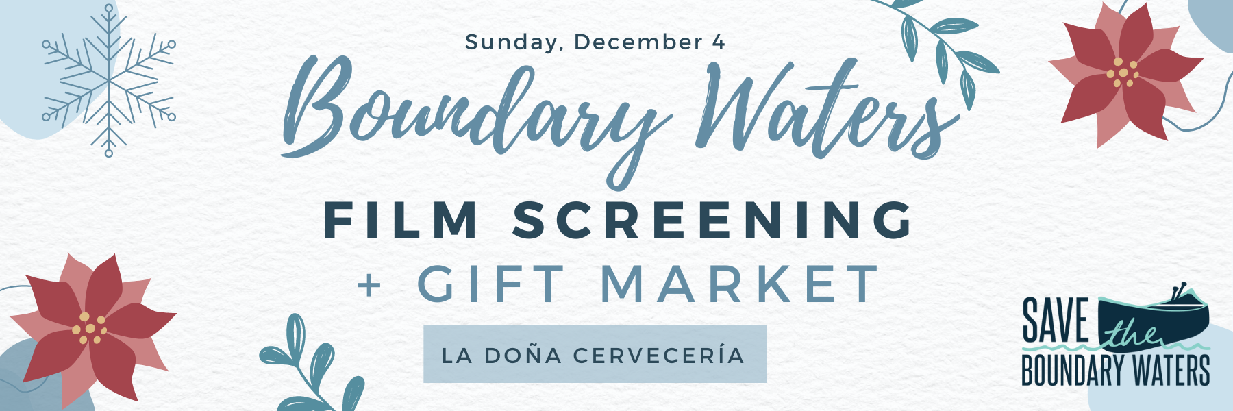 Boundary Waters film screening and gift market