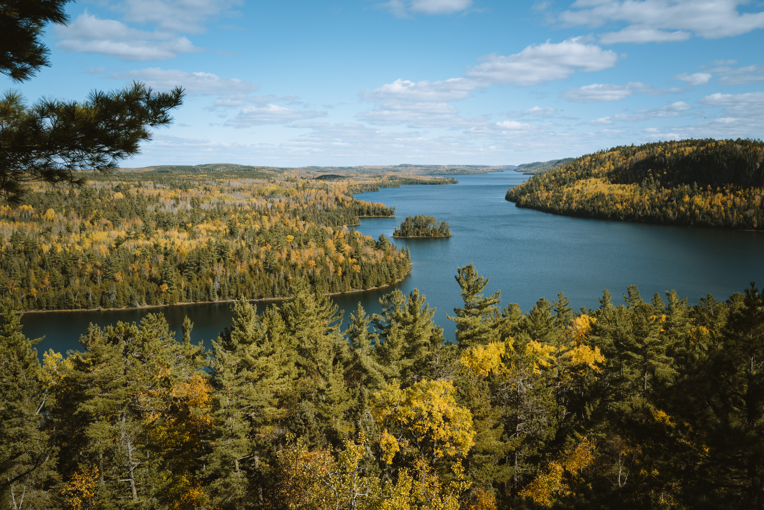 Photo by Nate ptacek of the Boundary Waters. Lake in the fall. 