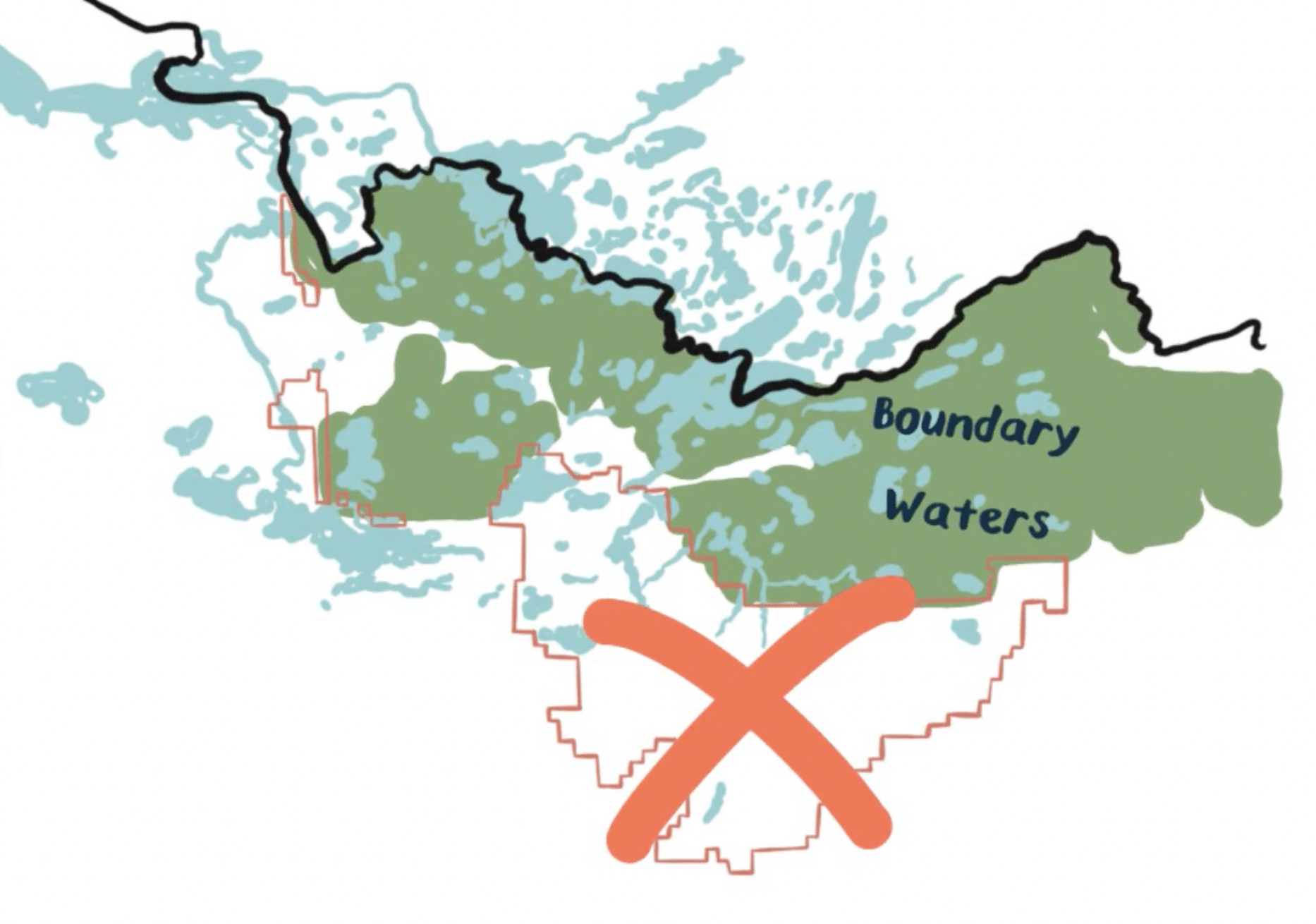 map of mining ban
