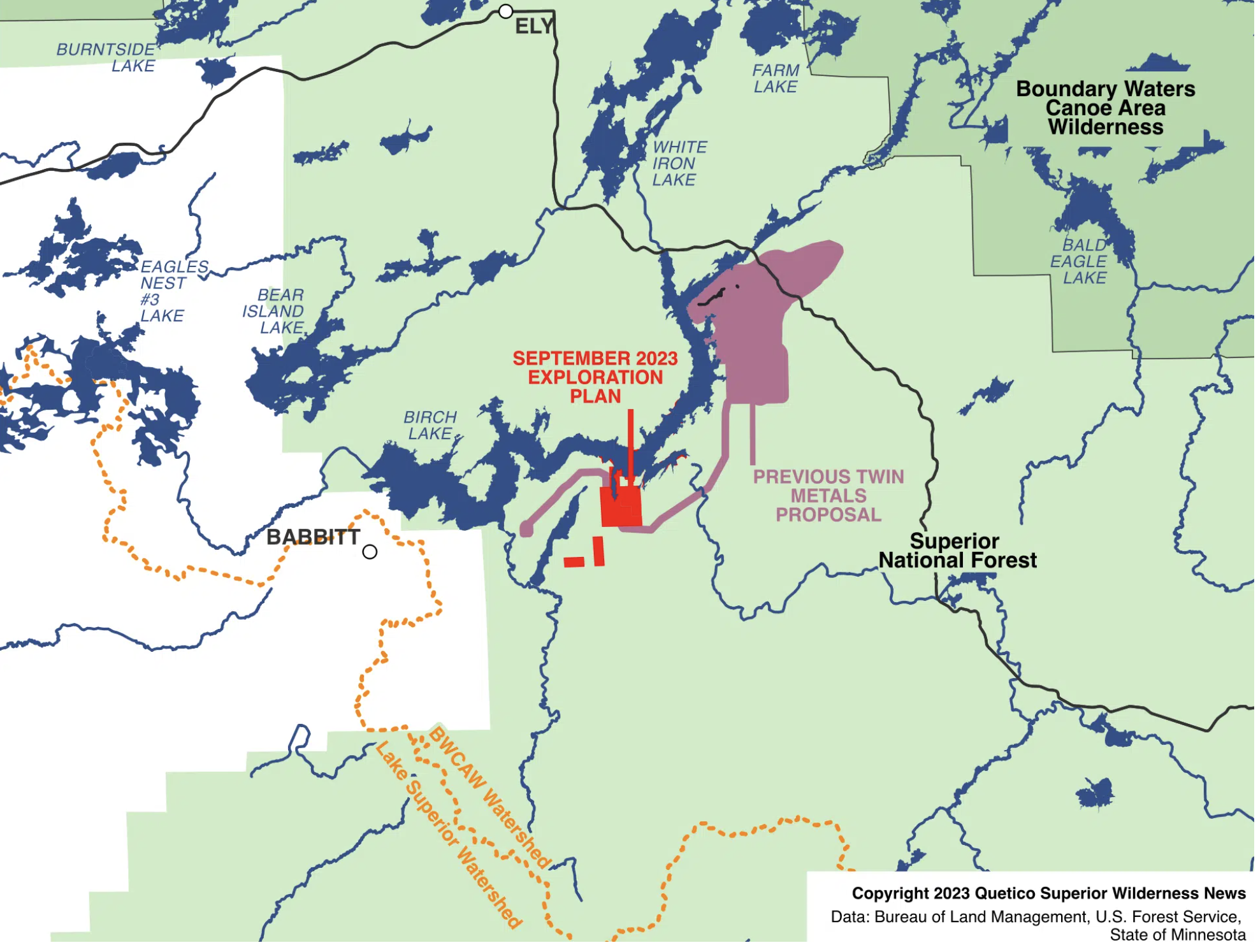 Map of proposed drilling site 