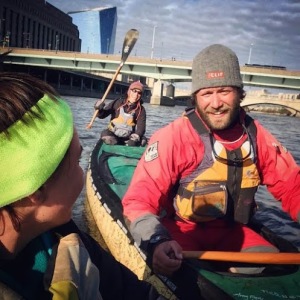 Selfies on the water - Dave, Amy, and I