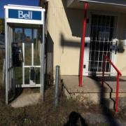 This was my office for a week in Fort Coulonge, Quebec. A small historic town on the edge of the Ontario /Quebec border. Because I was working on setting up events in Ottawa for the next week, this phone booth made a convenient office. Luckily, public telephones are easy to come by in Canada. Since being back in the United States, I have not found a singe one in operation.