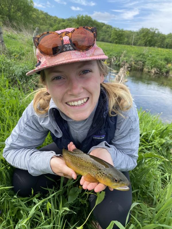 Mira with a trout