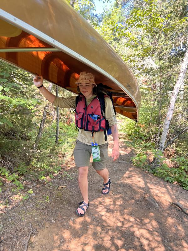 Ben on the Stairway Portage