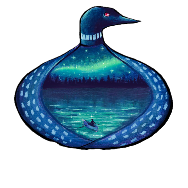 Loon sticker