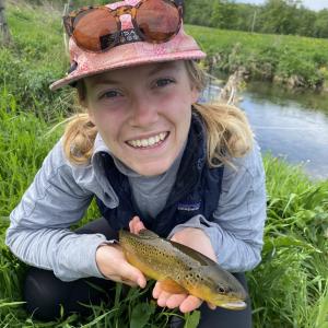 Mira with a trout
