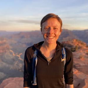 Ingrid Lyons in the Grand Canyon