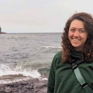 Maddie on lake superior