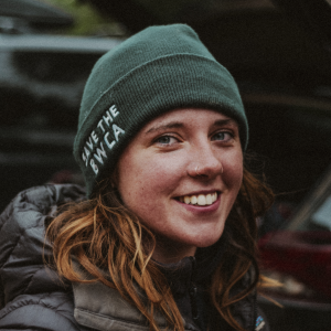 Megan Wind with Save the BWCA hat on 