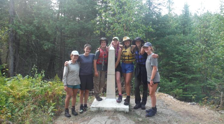 A group of youth in Boundary Waters