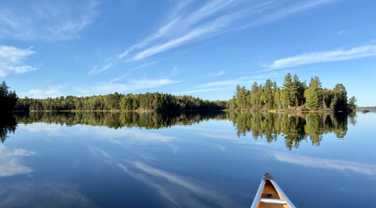 Canoe on  South Kawishiwi and Birch Lake