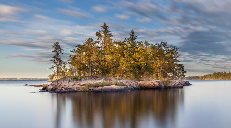 Scenic island in Voyageurs National Park. [o] Jakob Widmark