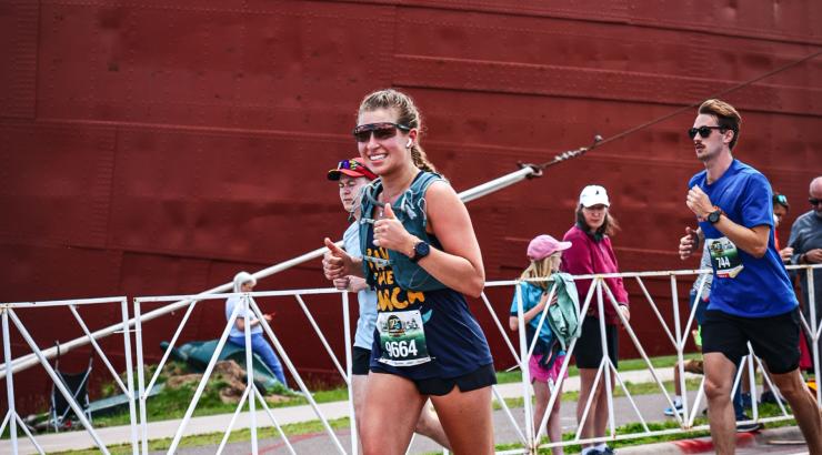 Morgan at Grandma's Marathon 2026