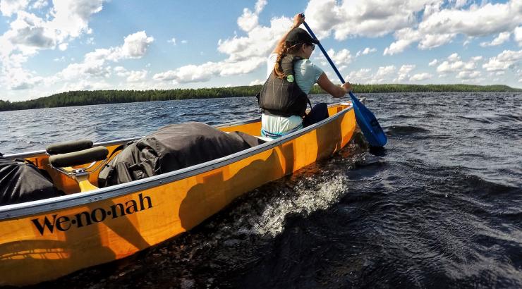 Women Canoeing