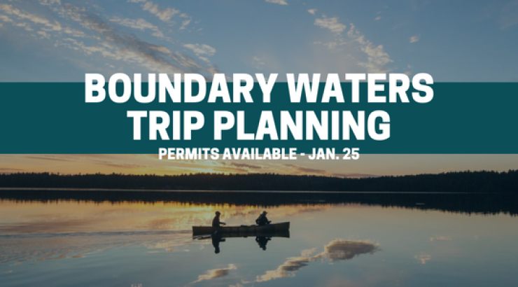 Sunset in a canoe in the Boundary Waters 