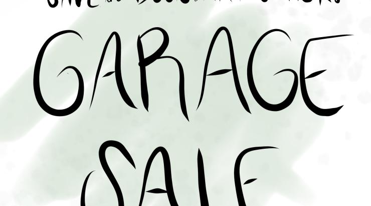 text reads "Save the Boundary Waters Garage Sale"