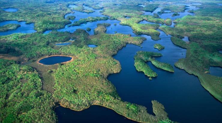 Jim Brandenburg aerial photo of Boundary Waters