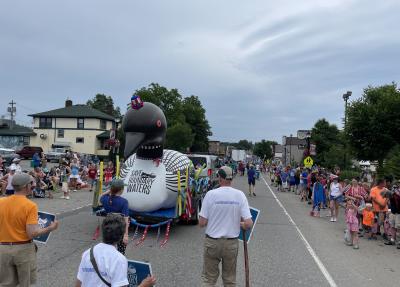 4th in Ely in front of outfitter