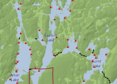 Photo of a Paddle Planner map