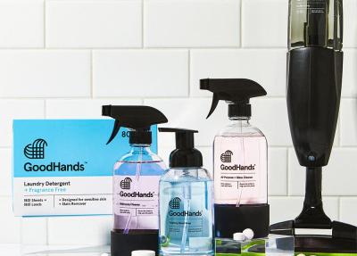 Assorted cleaning products created by GoodHands