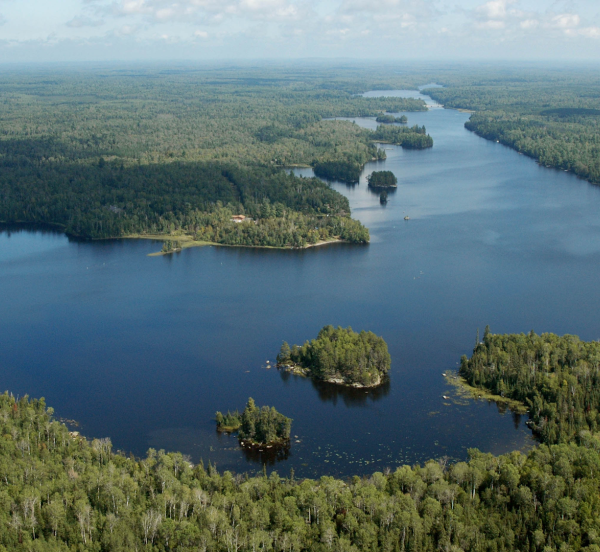 aerial photo of proposed mine site