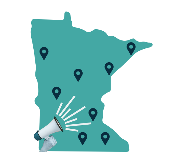 outline of minnesota