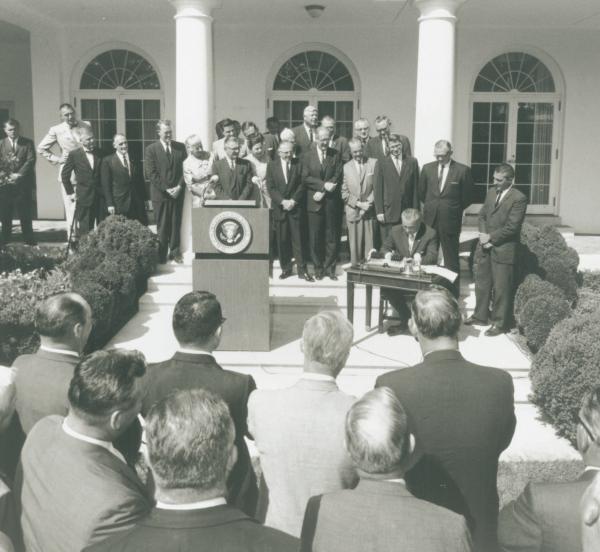 Signing of the WIlderness Act, 1964