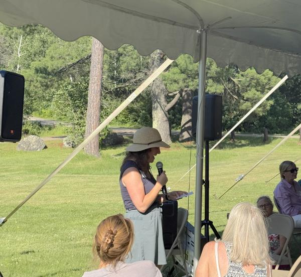 lacey speaking to group