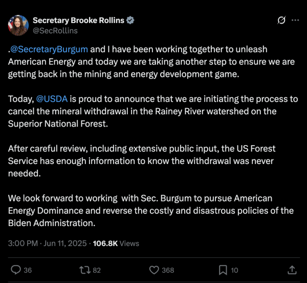 screenshot of tweet