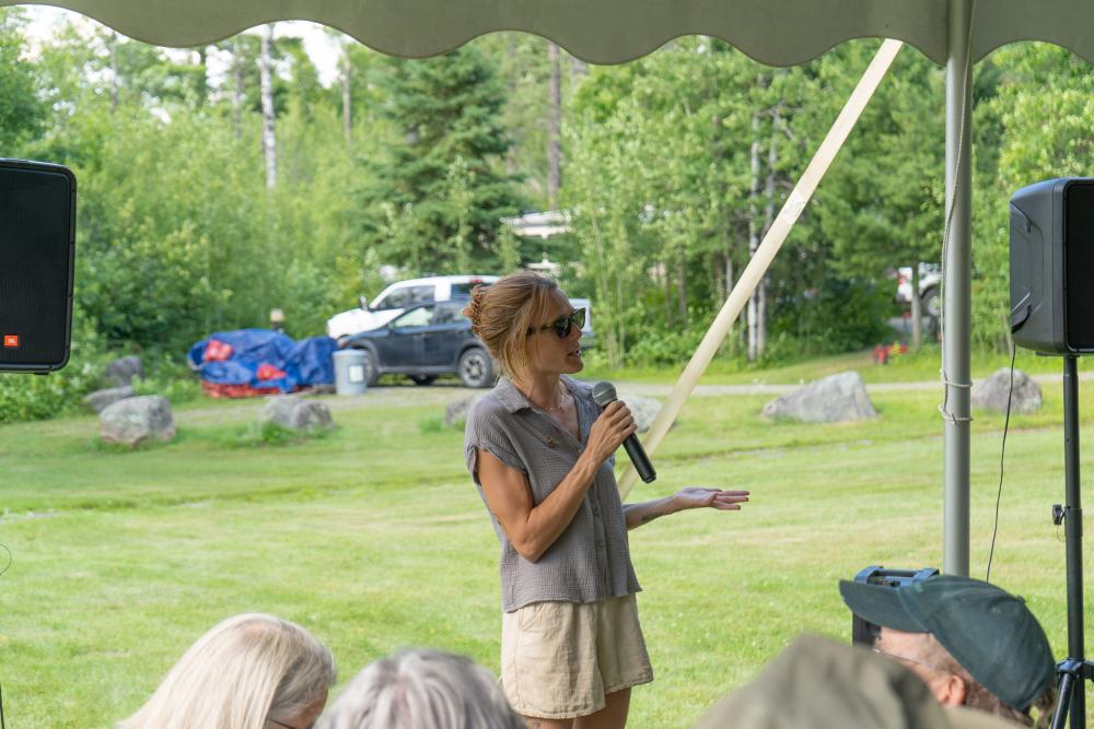 Ingrid Lyons, Executive Director speaking