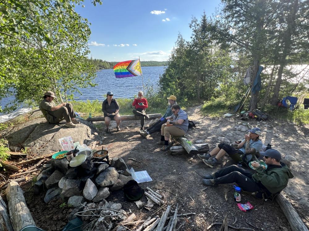 Campsite in the wilderness. Photo: Tyler