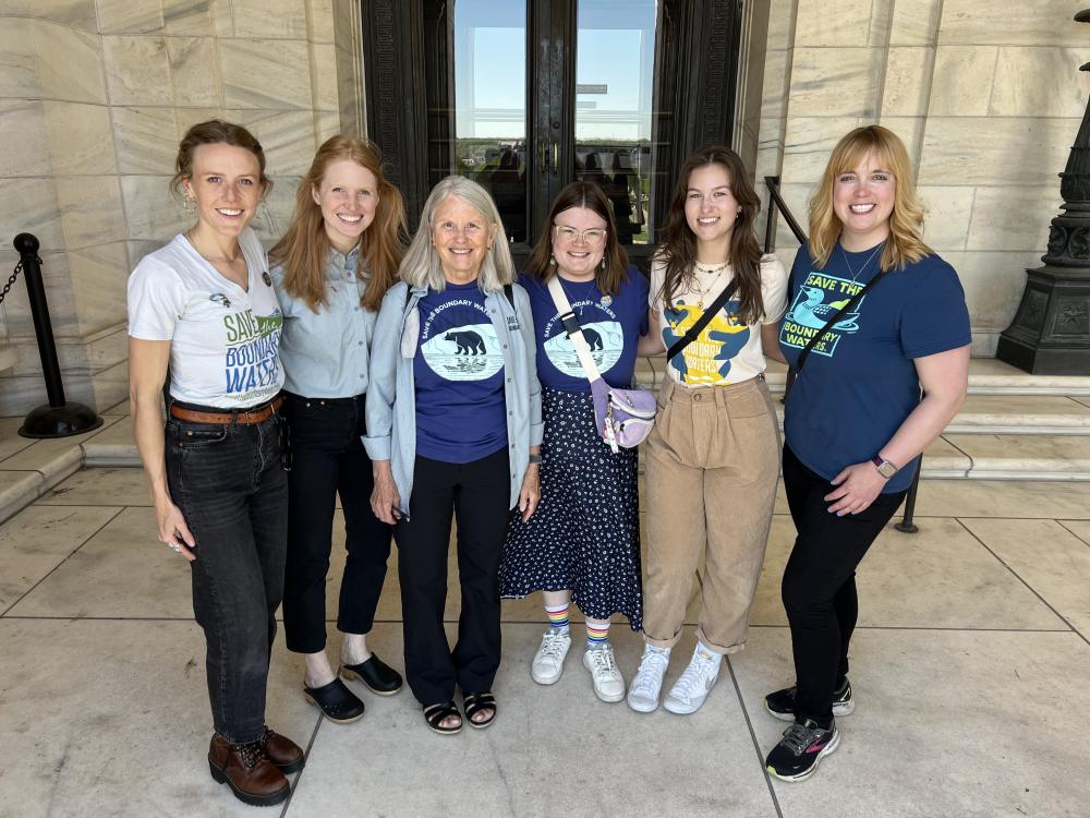 Staff on capitol steps