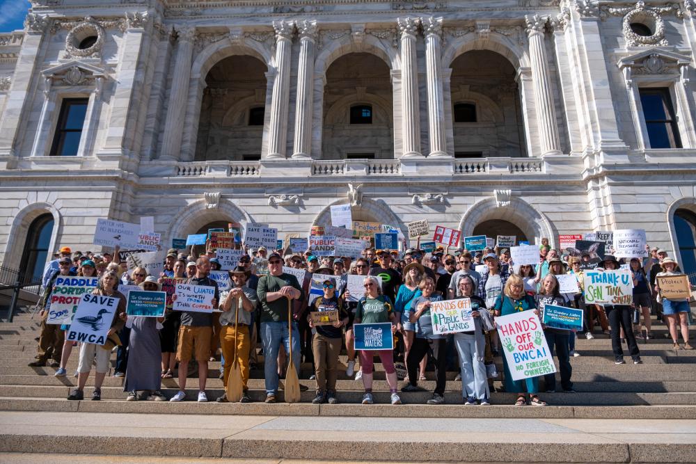 Capitol Rally group in front of MN Capitol