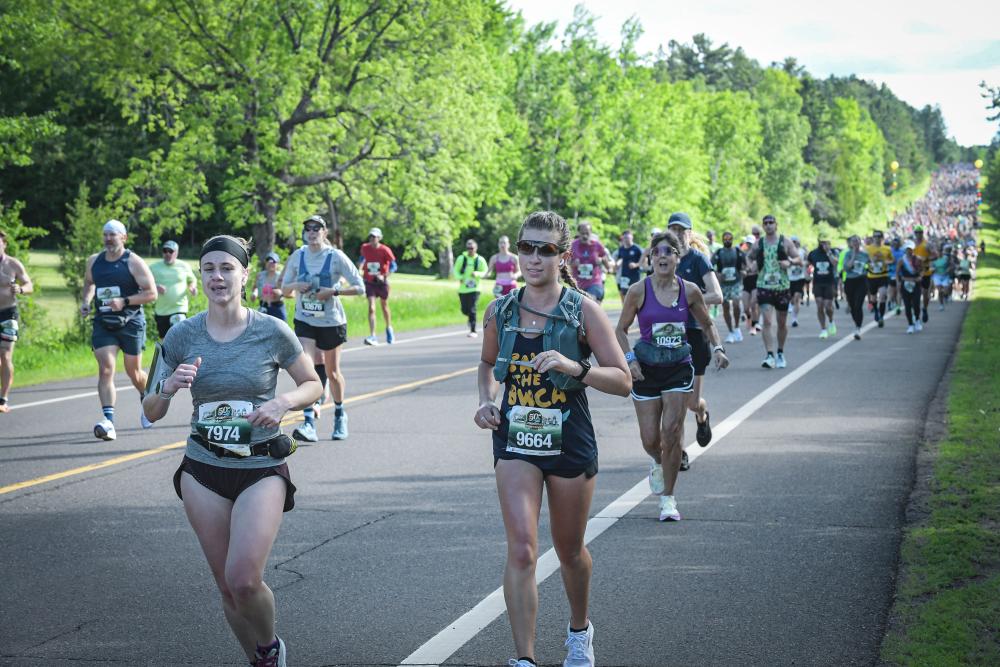 Morgan running Grandma's Marathon