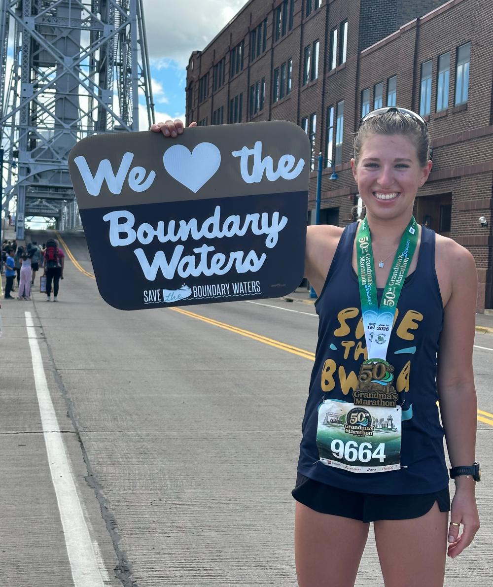 Morgan after Grandma's Marathon