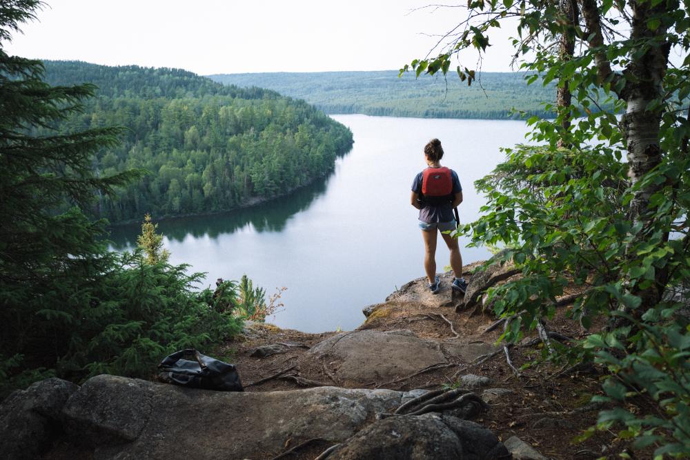 Overlooking a Wilderness Lake 