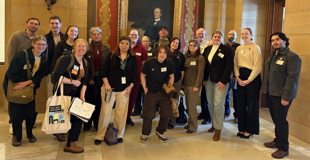 Save the Boundary Waters staff and supporters with Representative Erica Schwartz.