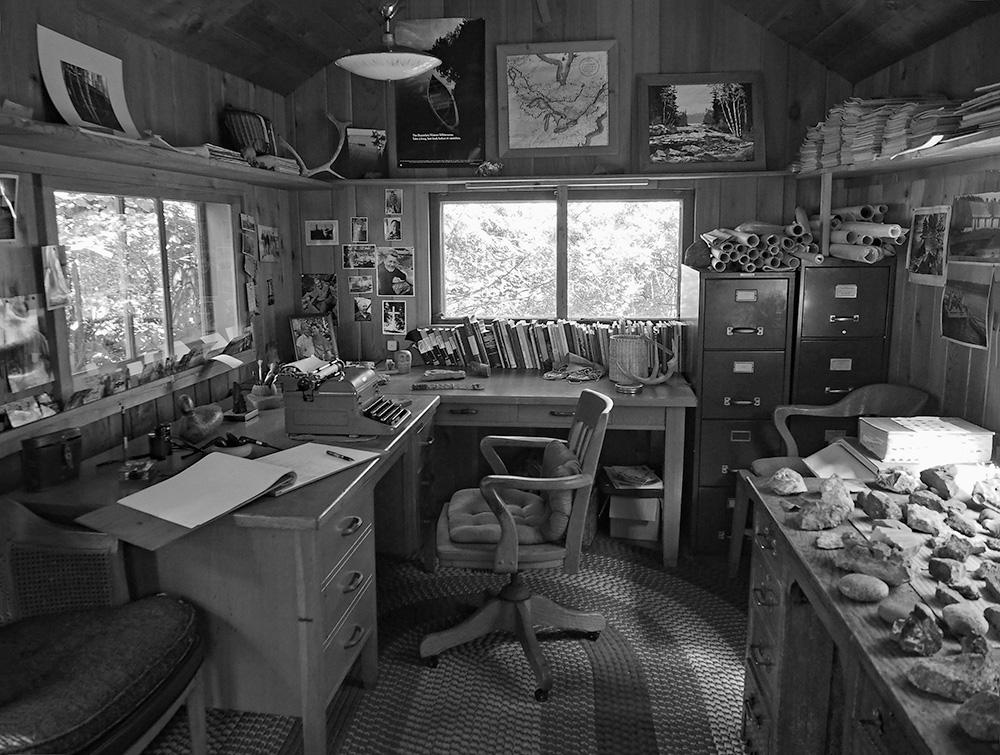 Sigurd's writing shack where he wrote all of his books. Photo credit: McGhiever, CC BY-SA 4.0 <https://creativecommons.org/licenses/by-sa/4.0>, via Wikimedia Commons