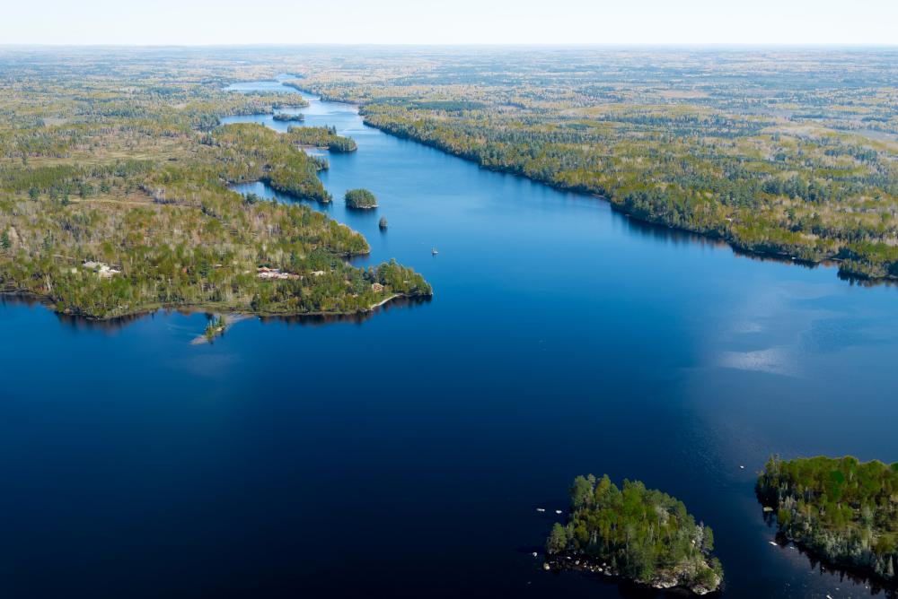 Arial view of the South Kawishiwi River