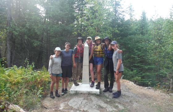 A group of youth in Boundary Waters