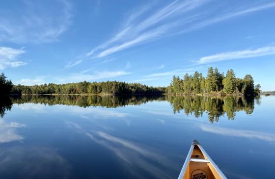 Canoe on  South Kawishiwi and Birch Lake