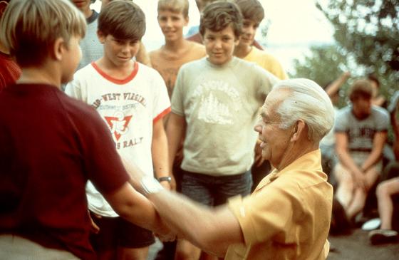 Sigurd Olson with Camp Voyageur 