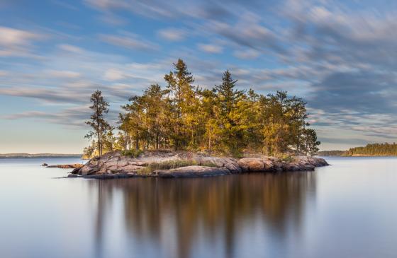 Scenic island in Voyageurs National Park. [o] Jakob Widmark