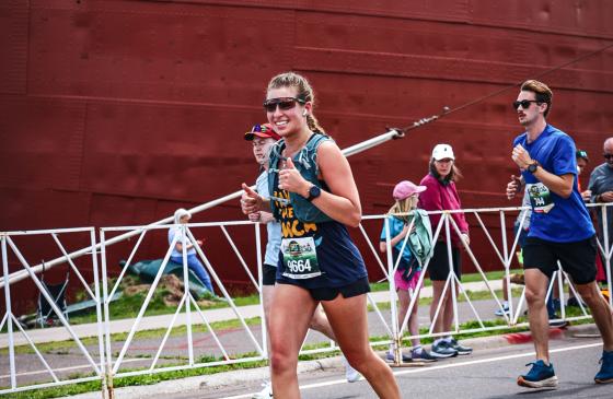 Morgan at Grandma's Marathon 2026