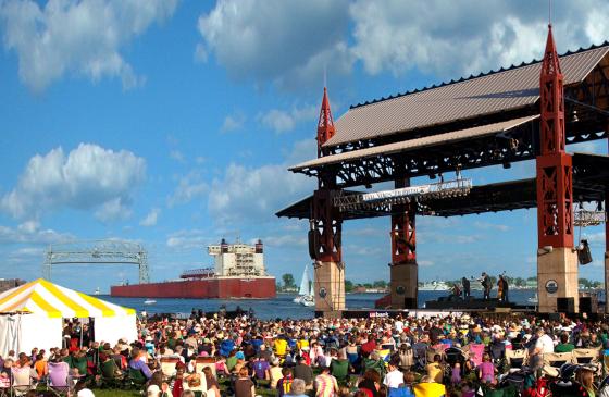 Image of crowd at Bayfront Park music stage