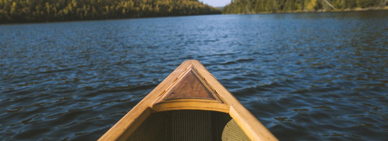 canoe on water 