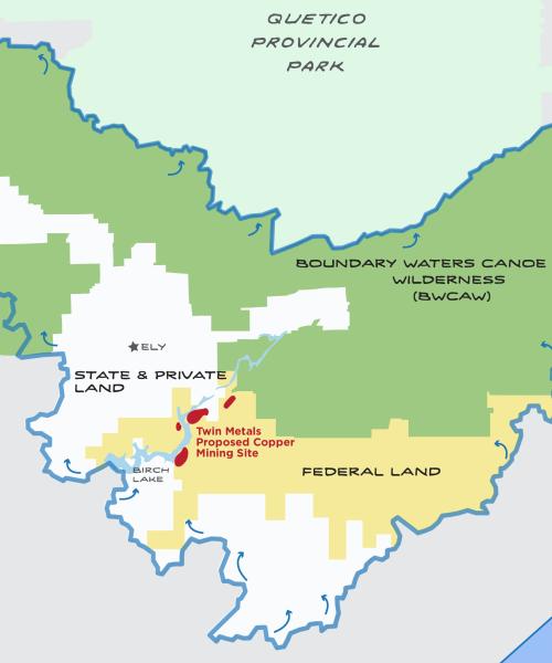 protect the Boundary Waters map